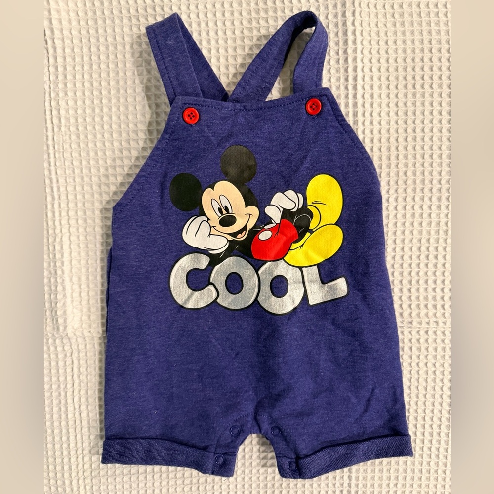 Disney Navy Mickey Mouse Cool Overalls